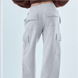 Aritzia TNA Cozy AF grey cargo sweats small